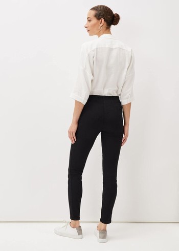 Phase Eight Amina Skinny Fit Jeans Black Canada | JQGHXU-246